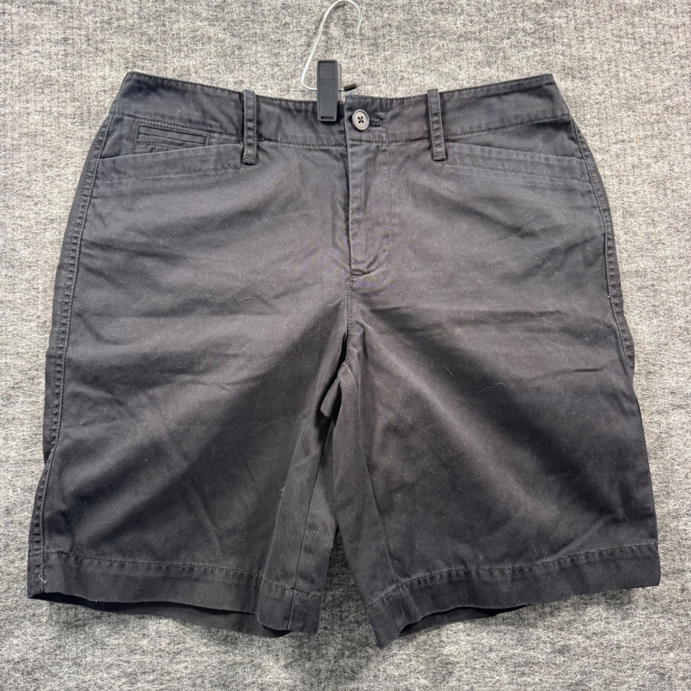 Lauren Jeans Co Ralph Lauren Black Cotton Chino Shorts Womens Size 4